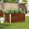 Image de Jardinière Marron 120x80 Cm Bois Massif De Pin Vidaxl