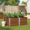 Image de Jardinière Marron 150x100 Cm Bois Massif De Pin Vidaxl