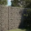 Image de vidaXL Panier gabion avec couvercle 150x100x200 cm fer galvanisé mur en gabion mur de soutènement en gabion clôture en 3295226