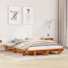 Image de vidaXL Cadre de lit sans matelas cire marron 120x200cm bois pin massif 850664