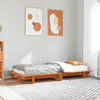 Image de Cadre De Lit Sans Matelas Cire Marron 90x200 Cm Bois Pin Massif Vidaxl