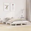 Image de Cadre De Lit Sans Matelas Blanc 120x190 Cm Bois De Pin Massif Vidaxl