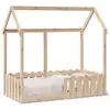 Image de Vidaxl cadre de lit d'enfants forme de maison sans matelas pin massif