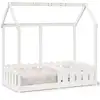 Image de Vidaxl cadre de lit d'enfants forme de maison sans matelas 70x140 cm