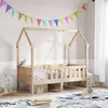 Image de Cadre De Lit D'enfants Forme De Maison Sans Matelas Pin Vidaxl
