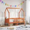 Image de Cadre De Lit D'enfants Forme De Maison Sans Matelas Pin Vidaxl
