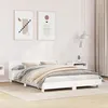 Image de vidaXL Cadre de lit sans matelas blanc 140x190 cm bois de pin massif 850741