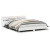 Image de Vidaxl cadre de lit sans matelas blanc 140x190 cm bois de pin massif