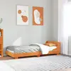 Image de Cadre De Lit Sans Matelas Cire Marron 75x190 Cm Bois Pin Massif Vidaxl