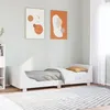 Image de vidaXL Cadre de lit sans matelas blanc 90x200 cm bois de pin massif 850777