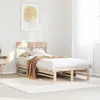 Image de Cadre De Lit Sans Matelas 75x190 Cm Bois De Pin Massif Vidaxl