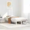 Image de Cadre De Lit Sans Matelas Blanc 90x200 Cm Bois De Pin Massif Vidaxl