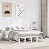 Image de Cadre De Lit Sans Matelas Blanc 120x200 Cm Bois De Pin Massif Vidaxl