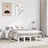 Image de Cadre De Lit Sans Matelas Blanc 140x200 Cm Bois De Pin Massif Vidaxl