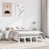 Image de Cadre De Lit Sans Matelas Blanc 120x190 Cm Bois De Pin Massif Vidaxl