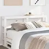 Image de vidaXL Tête de lit avec étagères blanc 150 cm bois massif de pin 850882