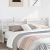 Image de vidaXL Tête de lit avec étagères blanc 200 cm bois massif de pin 850939