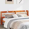 Image de Tête De Lit Avec Étagères Marron Cire 180 Cm Bois Massif De Pin Vidaxl