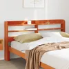 Image de vidaXL Tête de lit avec étagères marron cire 160 cm bois massif de pin 850946