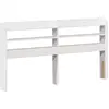Image de Vidaxl tête de lit avec étagères blanc 140 cm bois massif de pin