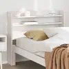 Image de Tête De Lit Avec Étagères Blanc 90 Cm Bois Massif De Pin Vidaxl