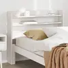 Image de Tête De Lit Avec Étagères Blanc 75 Cm Bois Massif De Pin Vidaxl