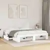 Image de Cadre De Lit Sans Matelas Blanc 200x200 Cm Bois D'ingénierie Vidaxl