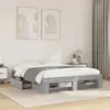 Image de Cadre De Lit Sans Matelas Sonoma Gris 160x200cm Bois Ingénierie Vidaxl