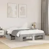 Image de Cadre De Lit Sans Matelas Gris Béton 140x200 Cm Bois Ingénierie Vidaxl