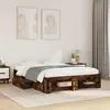 Image de Cadre De Lit Sans Matelas Chêne Fumé 120x200 Cm Bois Ingénierie Vidaxl