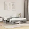 Image de Cadre De Lit Sans Matelas Sonoma Gris 120x200cm Bois Ingénierie Vidaxl