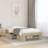 Image de vidaXL Cadre de lit chêne sonoma 90x200 cm bois dingénierie meuble de chambre à coucher lit simple sommier lit cadre 3295494