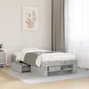 Image de Cadre De Lit Sans Matelas Gris Béton 90x200cm Bois D'ingénierie Vidaxl