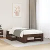 Image de Cadre De Lit Sans Matelas Chêne Marron 90x200cm Bois Ingénierie Vidaxl