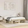 Image de Cadre De Lit Sans Matelas Chêne Sonoma 120x190 Cm Vidaxl