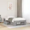 Image de Cadre De Lit Sans Matelas Sonoma Gris 75x190 Cm Vidaxl