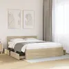 Image de Cadre De Lit Tête De Lit Sans Matelas Chêne Sonoma 150x200 Cm Vidaxl