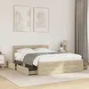 Image de Cadre De Lit Tête De Lit Sans Matelas Chêne Sonoma 140x200 Cm Vidaxl
