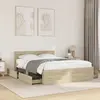Image de Cadre De Lit Et Tête De Lit Sans Matelas Chêne Sonoma 135x190cm Vidaxl