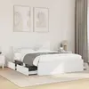Image de Cadre De Lit Avec Tête De Lit Sans Matelas Blanc 120x190 Cm Vidaxl