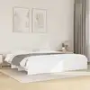 Image de Cadre De Lit Sans Matelas Blanc 180x200 Cm Bois D'ingénierie Vidaxl