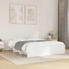 Image de Cadre De Lit Sans Matelas Blanc 160x200 Cm Bois D'ingénierie Vidaxl