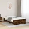 Image de Cadre De Lit Sans Matelas Chêne Fumé 100x200 Cm Bois Ingénierie Vidaxl