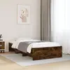 Image de Cadre De Lit Sans Matelas Chêne Fumé 90x200cm Bois D'ingénierie Vidaxl