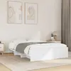Image de Cadre De Lit Sans Matelas Blanc 140x190 Cm Bois D'ingénierie Vidaxl