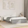 Image de Cadre De Lit Sans Matelas Sonoma Gris 140x190 Cm Vidaxl