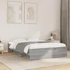 Image de vidaXL Cadre de lit sonoma gris 140x190 cm bois dingénierie meuble de chambre à coucher lit double sommier lit cadre 3295686