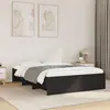 Image de Cadre De Lit Sans Matelas Noir 135x190 Cm Bois D'ingénierie Vidaxl
