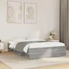 Image de Cadre De Lit Sans Matelas Sonoma Gris 135x190 Cm Vidaxl