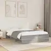 Image de Cadre De Lit Sans Matelas Sonoma Gris 120x190 Cm Vidaxl